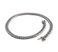 BNCXMO Pulseras de amistad, cadena cubana con cadena 3D de acero inoxidable brazalete para hombres de acero inoxidable