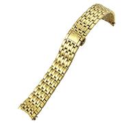 BNCXMO Reemplazo de banda de vigilancia de acero inoxidable de 20 mm de 16 mm de 19 mm para Omega de Ville Prestige Orbis Edition Watch Strap Metal Bracelet de metal