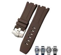 BNCXMO Reemplazo de correa de reloj de goma de resina natural de 28 mm para Audemars Royal Oak Piguet Offshore para AP Reloj Strap (-)