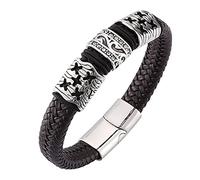 BNCXMO Regalo para hombres brazaletes brazaletes pulsera x brazalete pulsera pulsera acero inoxidable con longitud de cierre magnético 20.5 cm, falso, sin circonio