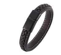 BNCXMO Regalo para hombres Pulsera vintage Hombres x Pulseras de forma de forma Cadena de muñeca Acero inoxidable con cierre magnético