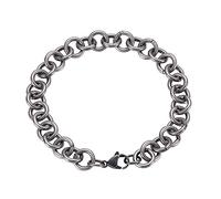 BNCXMO Regalos personalizados brazalete de acero inoxidable para hombres brazalete de acero inoxidable de brazalete con cierre de langosta, acero inoxidable, sin circonio