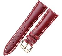 BNCXMO Reloj de cuero Strap reloj de cuero Strap Women Men Watchband 18 20 22 24 mm Pulsera de reloj 4 colores para relojes de metal.