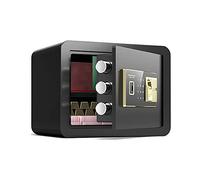 BNCXMO Safe Small Home Safe, Fireproof y Box de Almacenamiento de Seguridad contra el Acero antirrobo, Lock Secret Cash Secret Cash, montado en la Pared (Dorado) (Negro) (Negro) (Negro)