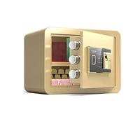 BNCXMO Safe Small Home Safe, Fireproof y Box de Almacenamiento de Seguridad contra el Acero antirrobo, Lock Secret Cash Secret Cash, montado en la Pared (Dorado) (Negro) (Negro) (Negro)