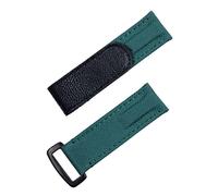 BNCXMO Tabla de nylon Cuero de 20 mm Colorida Banda para vigilancia para correa Daytona Submariner GMT Yacht-Master Datejust Band (color: hebilla verde blk, tamaño: 20 mm)