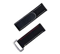 BNCXMO Tabla de nylon Cuero de 20 mm Colorida Banda para vigilancia para correa Daytona Submariner GMT Yacht-Master Datejust Band (color: hebilla verde blk, tamaño: 20 mm)