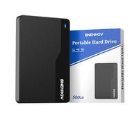 BNEHHOV Disco Duro Externo Portátil Ultra Delgado 500GB HDD Disco Duro USB 3.0 SATA Expansión de Almacenamiento Compatible con PS4, PC, Mac, Windows, Portátil, Xbox, Wii U, Chromebook