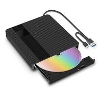 BNEHHOV Reproductor DVD Disquetera Externa USB Lector CD Externo Externa Portátil USB 3.0 Tipo C Unidad de CD Externa Plug and Play Ruido Bajo Externa Drive para Mac Windows PC Portátil (04ES)