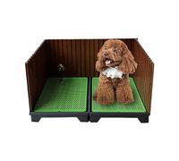 BNEI Inodoro para Perros, Valla de Tres Lados, micción automática, tamaño 90 * 45cm, Color Verde (B)