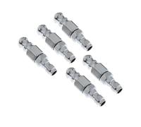 BNGDFDGH 1/3/5 Uds. Arandela a presión de acero inoxidable de 1/4 ", boquilla de manguera de drenaje de enchufe rápido, herramienta de chorro de agua, rociador alto(5pcs)