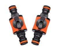 BNGDFDGH Manguera de jardín igual a 16MM, válvula de cierre, adaptador de tubo de plástico for grifo, junta rápida for riego, lavado de coches, 1 ud./2 uds.(2pcs)