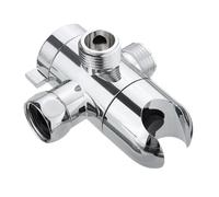 BNGDFDGH Montaje de válvula desviadora de ducha de 3 vías G1/2, divisor de brazo de mano, pieza de repuesto del sistema de cromo pulido(Style A)