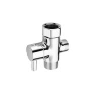 BNGDFDGH Válvula desviadora de ducha G1/2 de 3 vías, separador de agua, adaptador en T, interruptor de grifo ajustable, pieza de repuesto for Baño