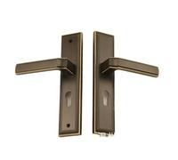BNGFSDF Cerradura silenciosa, Cerradura de puerta madera maciza cobre puro estilo chino(228M 28 Bronze)