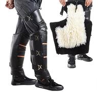 BNGFSDF rodilleras para moto, Rodilleras protectoras y cálidas for piernas de hombre mujer(B,Long wool)