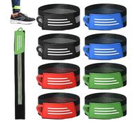 BNGXR 8 pinzas para pantalones para bicicleta, protección para pantalones de bicicleta, banda reflectante, pinzas para pantalones para ciclistas, ciclismo, correr, al aire libre, senderismo