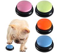 BNGXR Botones Perros Comunicación, 4 Pcs Campana de Entrenamiento para Mascotas, Botones de Perro para Comunicación, Zumbador de Entrenamiento de Mascotas para Perro Gato