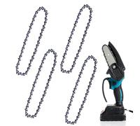 BNGXR Cadenas de Motosierra, 4 Piezas Motosierra Cadena 6 Pulgadas, Cadena de Sierra para Todas las Barras de 6" Motosierra, Reemplazo Sierra Molino Ripeo Cadena