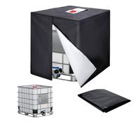 BNGXR Cubierta Depósito Agua 1000 litros, Oxford 420D IBC Cubierta para Depósito de Agua Anti Rayos UV, Lluvia, IBC Container Cover Cubierta Protectora Adecuada, 120 x 100 x 116cm