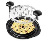 BNGXR Desmenuzador de pollo,25 cm, mango ergonómico, sin BPA,picadora de pechuga de pollo visible,Trituradora de Pollo con Tapa Transparente,para carne de res molida, cerdo y pollo