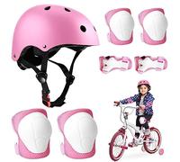 BNGXR Equipo de Protección Infantil, 5 in 1 Protecciones Patines Incluye Casco Rodilleras y Muñequeras Casco Set de Protección para niños 3-11 años para Bicicleta Monopatín y Deportes Extremoscon