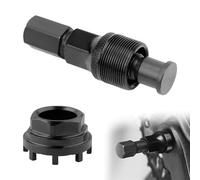 BNGXR Extractor de bielas para bicicleta, herramienta de bloqueo de manivela, extractor de bielas universal, para muchos tipos de bicicletas, color negro