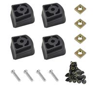 BNGXR Frenos para Patines,Freno en línea,4 Unidades de Freno Trasero en línea, Tope de Freno de TPR, Freno para Patines en línea, Frenos para Patines en Linea,para Patines en línea