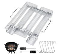 BNGXR Generador de Humo Frío, Acero Inoxidable Ahumador con Cepillo y Gancho, Ahumar en Frio con Forma de M, Ahumador de Alimentos para Barbacoa Carne Pescado,T3-lengyanFSQ