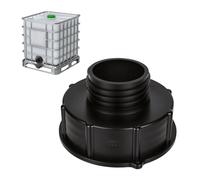 BNGXR IBC - Adaptador S100x8 a S60x6, rosca gruesa IBC, S100 x 8 (100 mm), rosca interior a rosca exterior S60 x 6 (60 mm), accesorio para depósitos IBC para depósitos de agua IBC