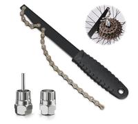BNGXR Llave de Cadena y Kit de Herramientas para Bicicleta con Látigo y Remover de Rueda Libre - Herramienta de Eliminación de Cassette