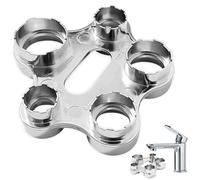 BNGXR Llave para Aerador de Grifo, Grifo Aireador llave de Servicio Universal, llave de Montaje de Aleación de Zinc, Fácil de Llave de Montaje y Desmontaje Compatible, para Baño Reemplazo y Reparación