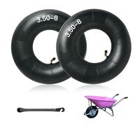 BNGXR Manguera para Carretilla, 2 Unidades 3.50-8 Repuesto, para Rueda de Aire con Gran Capacidad de Carga, para carretillas, cortacésped, Tractor de césped, Carro agrícola