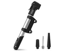 BNGXR Mini Bomba de Aire Portátil para Bicicleta, Bomba de Pie Pequeña Con Adaptador de Válvula, para Baloncesto y Bicicleta de Montaña