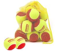BNGXR Pelotas de Tenis, Stage 3 Pelotas de Tenis con Bolsa de Transporte Starter Tenisball Rojo Bolas de Entrenamiento 75% de Presión Reducida para Niños y Perros