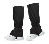 BNGXR Polainas impermeables para niños, polainas para exteriores, ajustables, impermeables, transpirables, polainas para senderismo, esquí, trekking, escalada (negro)