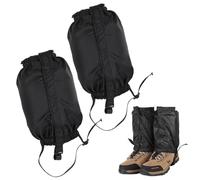 BNGXR Polainas Impermeables, Polainas para Exteriores Senderismo Ajustables Protección de Piernas Transpirable para Senderismo, Escalada, Trekking, Caza y esquí Unisex, Negro