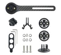 BNGXR Soporte para ordenador de bicicleta, soporte para bicicleta, soporte integrado para bicicleta compatible con Garmin Edge Bryton de fibra de carbono para manillar integrado Gopro Mount Headlight