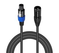 BNGXR Speakon a XLR Cable de audio jack, Speakon a XLR hembra de 3 pines, cable de altavoz Speakon, cable de extensión de audio, conector de altavoz, para DJ/PA Heavy Duty Audio,Amplificador de audio