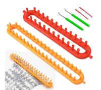 BNGXR Telares de Tejer, Juego de Telares Punto Kit Marcadores de Herramientas Telares para Tejer Bufandas Conjunto para Niños y Adultos Principiantes para Tejer y Hacer Calcetines Bufandas Gorros