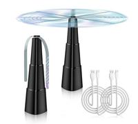 BNGXR Ventilador Repelente de Moscas, 2Pcs Trampa de Mosca portátil para Mesa, Mantener Las Moscas y los Bichos Lejos de tu Comida y tu Familia, Ventilador Repelente de Moscas para Jardín o Terraza
