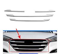 BNHHB Rejilla Frontal Cromada De ABS para Hyundai Tucson 2015 2016 2017 2018, Coche Parrilla Cubierta De Rejilla Delantera Modificados Accesorios