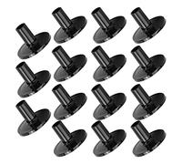 Bnineteenteam 15 Piezas de Manga de Platabos de Tambal Mangas Platinadas de Plástico de Plástico Negro Ajuste de Seguro Compatibilidad Universal con Construcción Resistente para Instrumentos de