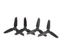 Bnineteenteam 2 Pares de Hélices para Drones RC, Accesorios de Liberación Rápida de 3 Palas de Material de PC para Kits Combinados, Vuelo Estable (Borde Rojo)