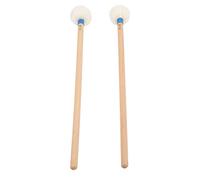 Bnineteenteam 2 Piezas Drum Malet Filz Head Many de Madera de Madera Kit Accesorios Instrumentos sin Deslizamiento para Tocar (BLUE)