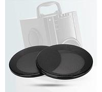Bnineteenteam 2 Rejillas de Altavoz de 4 Pulgadas, Protector de Bocina de Malla de Acero, Cubiertas Decorativas Negras Duraderas para de Coche y Hogar (Negro+Negro)