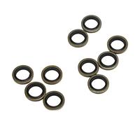 Bnineteenteam 20 Arandelas de Sellado de con Perno Banjo de 10 Mm, Repuesto de Juntas de Sellado de de Diésel de Goma con Números OE 4934278 3963982 3935170, para