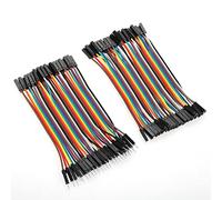 Bnineteenteam 3 Cables de Puente de 40 Pines, Cables de Cinta de Cobre con 10 Colores de 10 Cm para Prototipos y Reparaciones de Placas de Pruebas