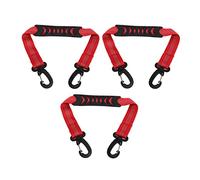 Bnineteenteam 3 Piezas Correa de Transporte para Patines, Correa de Nylon para Portabotas de Esquí y Ruedas para Facilitar el Transporte de Botas de Esquí, Zapatos de Patinaje y Patines (rojo)