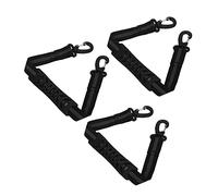 Bnineteenteam 3 Piezas Correa de Transporte para Patines, Correa de Nylon para Portabotas de Esquí y Ruedas para Facilitar el Transporte de Botas de Esquí, Zapatos de Patinaje y Patines (BLACK)